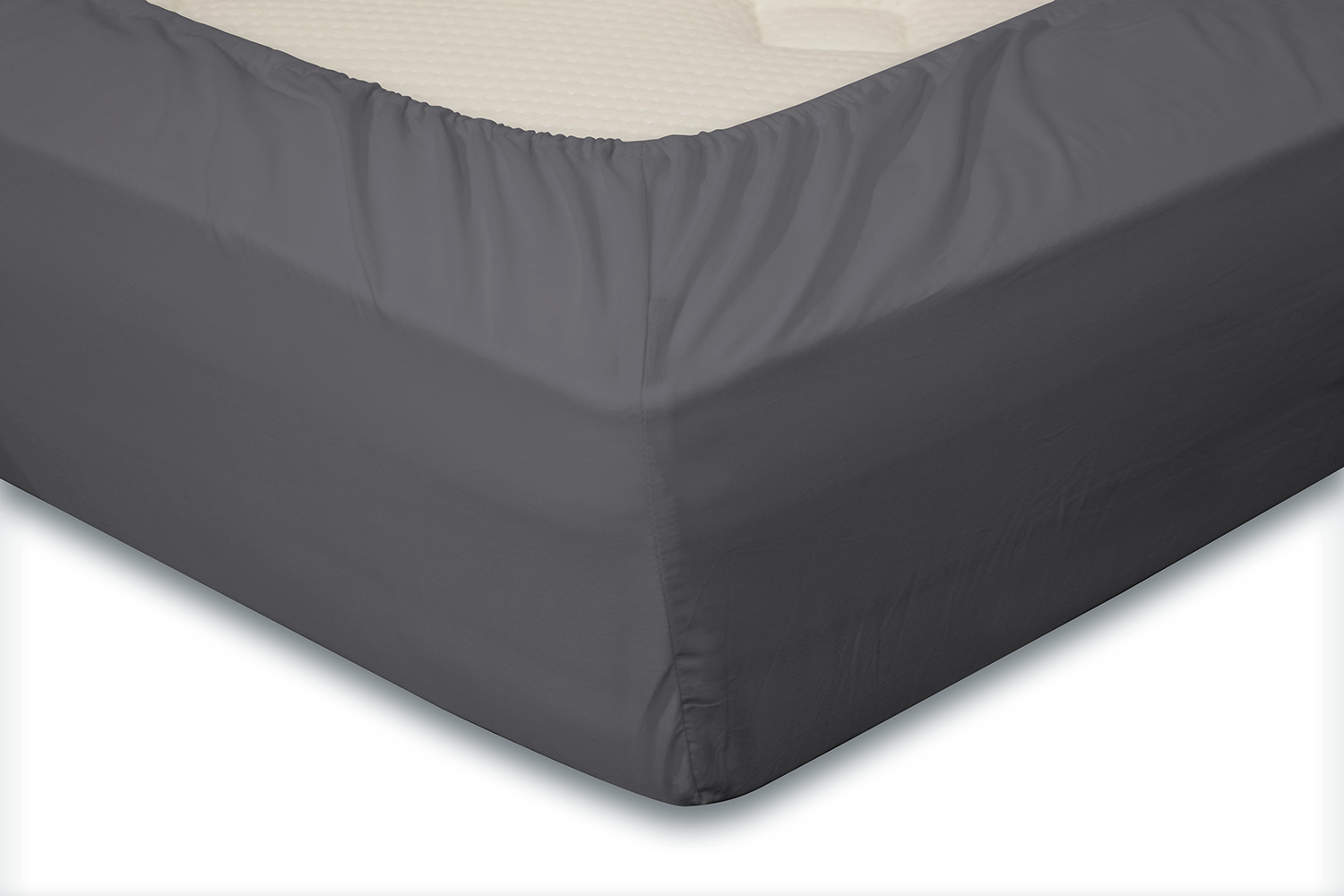 Eleganzzz Hoeslaken Jersey Katoen Stretch 35cm Hoge Hoek - antraciet