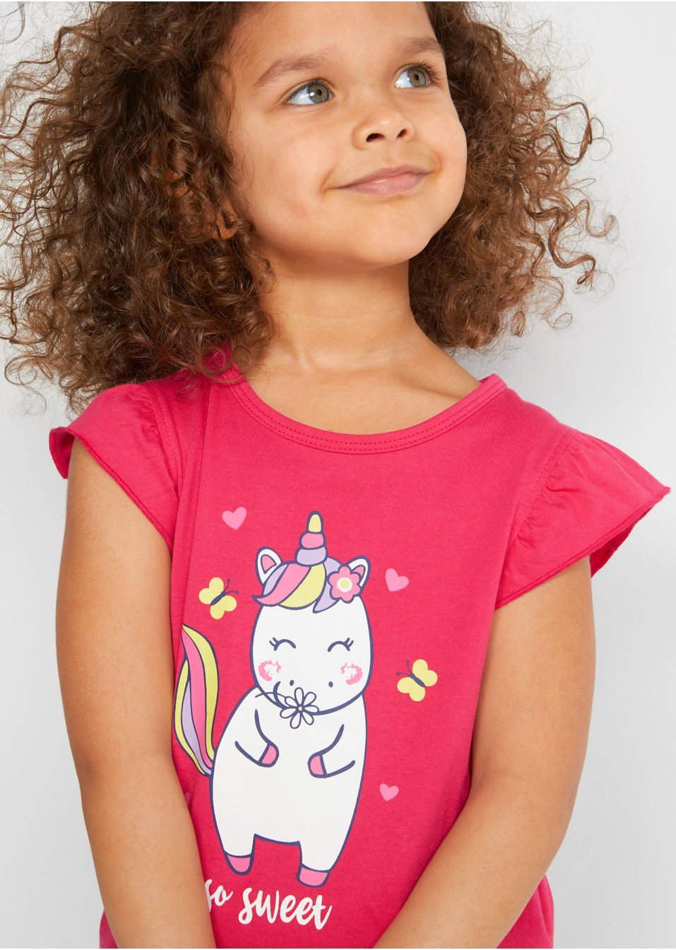 Lot de 2 T-shirts fille en coton