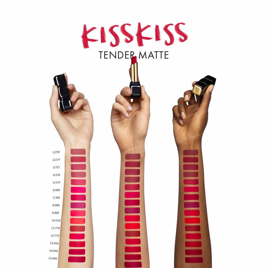 Guerlain Kiss Kiss Tender Matte Lipstick 360 Miss Pink 2,8g