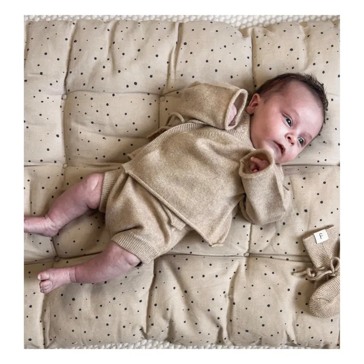 My Little Freckle Set Bloomer + Cardigan Cache-Cœur Cachemire Bio | Beige