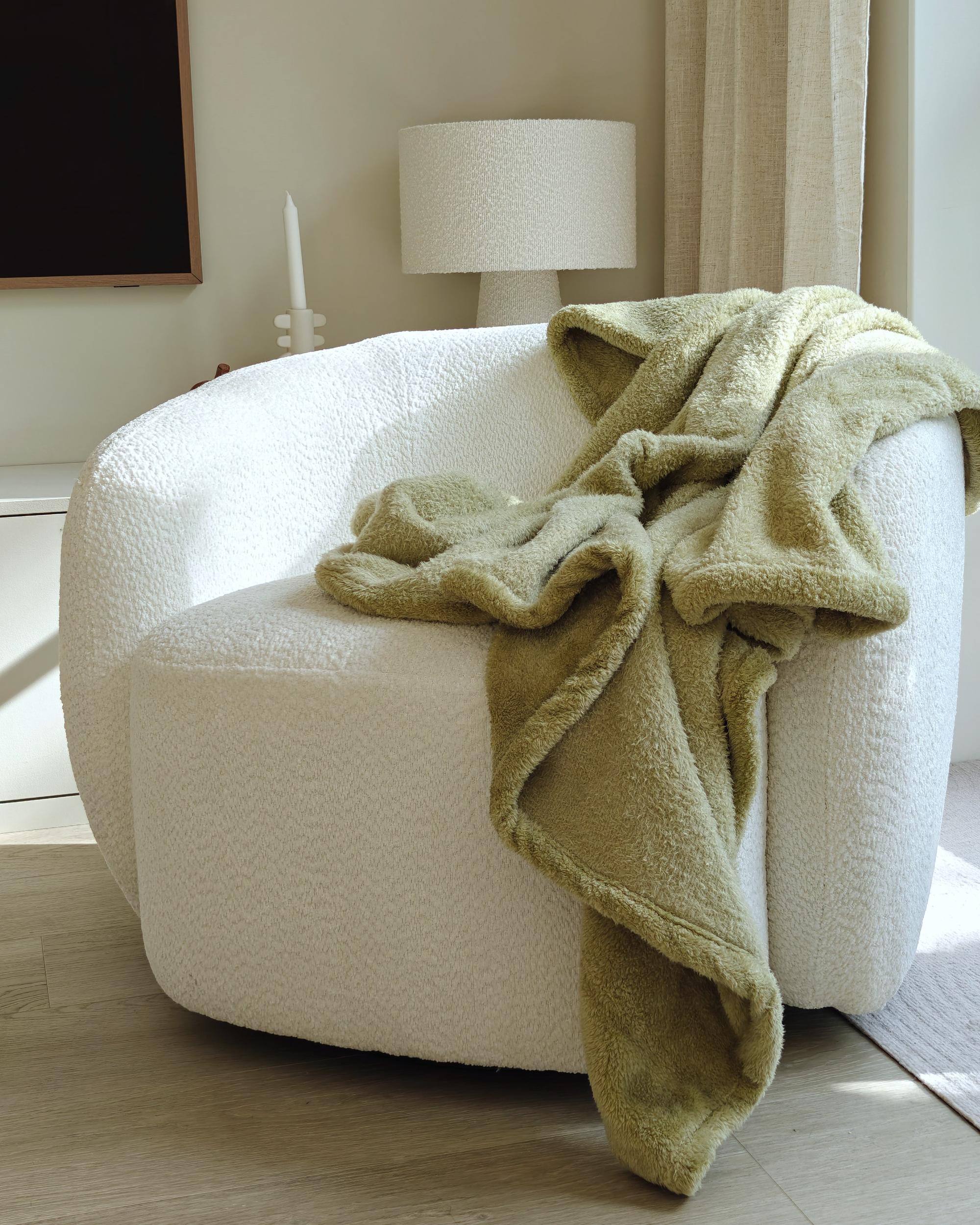 Draaifauteuil TORE Stof Gebroken wit