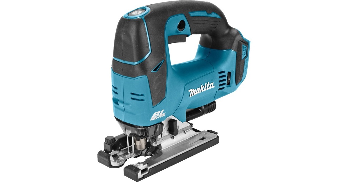 Makita18 V Decoupeerzaag D-greep DJV182ZJ  (Blauw/zwart, zonder accu en oplader, in Mbox)