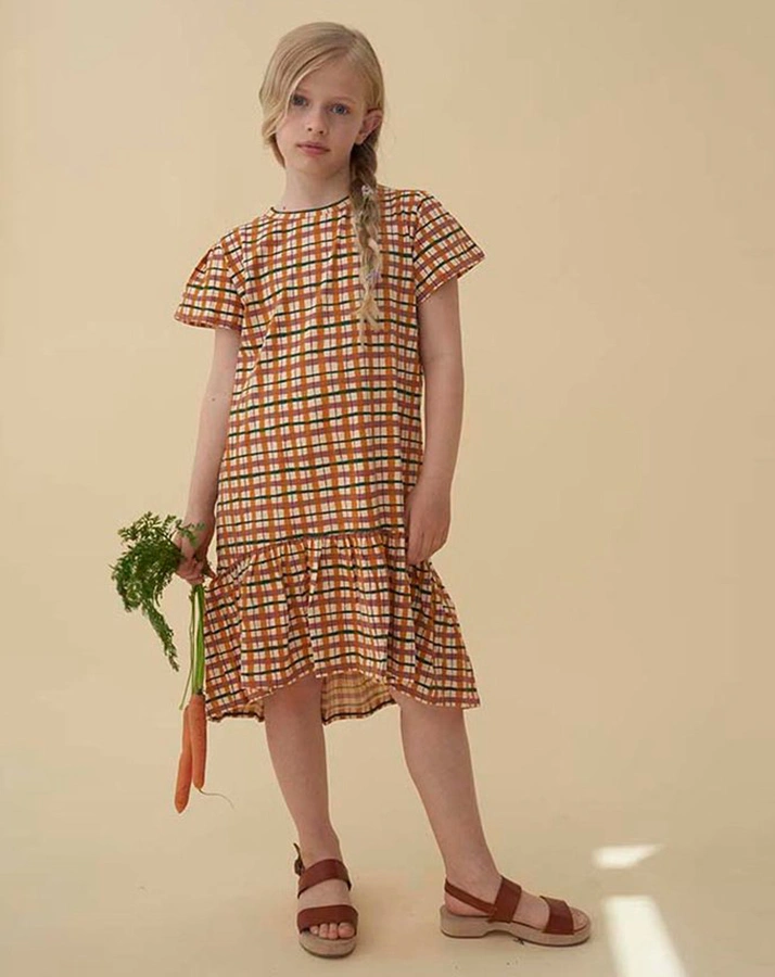 Jersey-Kleid FENELLA in orange/gelb