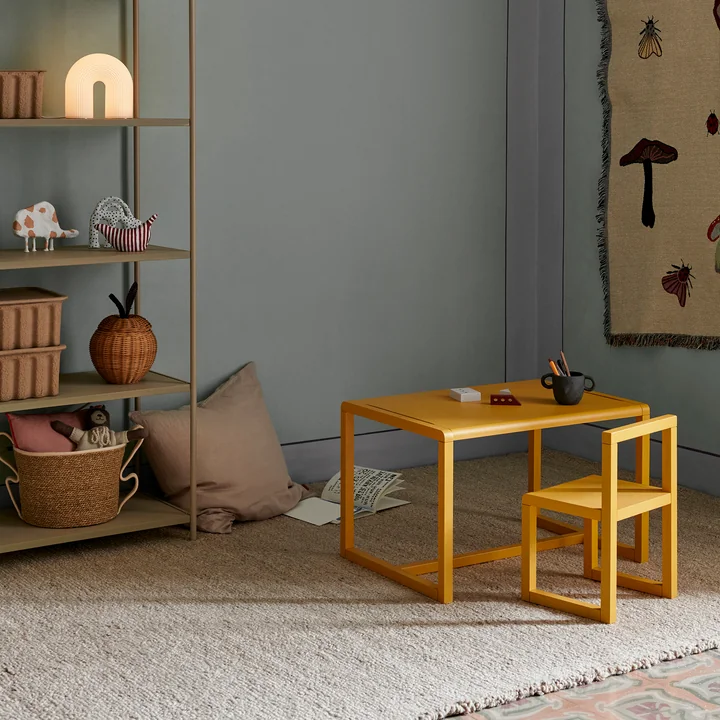 Ferm Living - Little Architect Kinderstuhl, dunkelblau