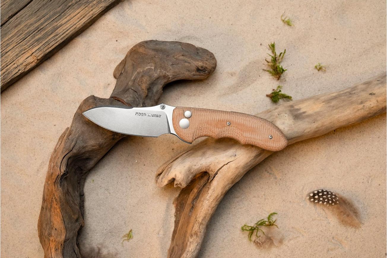Viper Moon V6010CN MagnaCut, Natural Canvas Micarta, zakmes