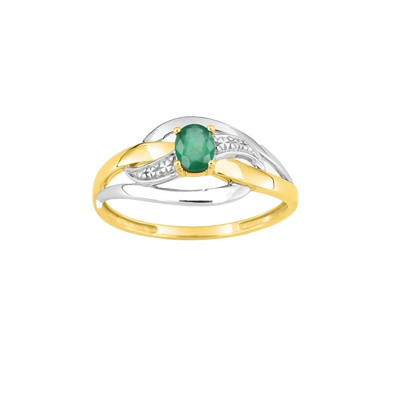 Bague femme - Emeraude - Or 18 Carats
