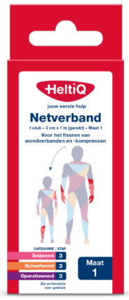 Heltiq Netverband 3cm x 1m (gerekt) - Maat 1 1 stuk