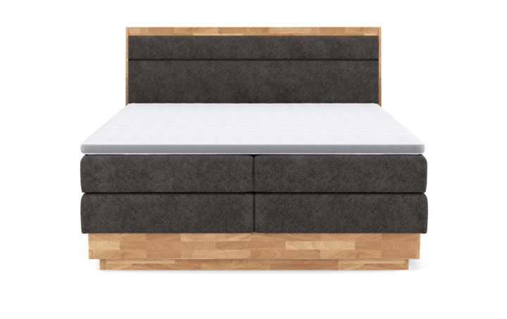 Boxspringbett VALMONDO INCANA 160X200 H2\/H2 BRAUN