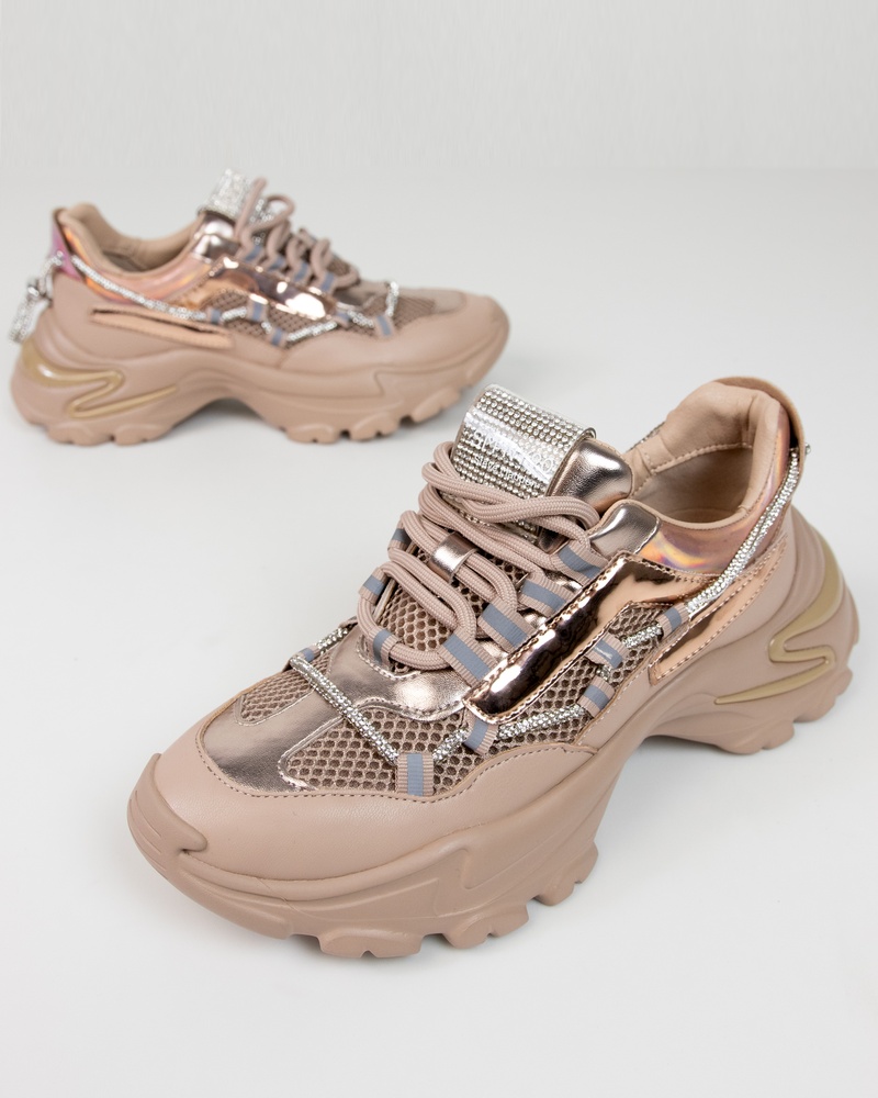 Steve Madden Miracles Dad Sneakers  - beige