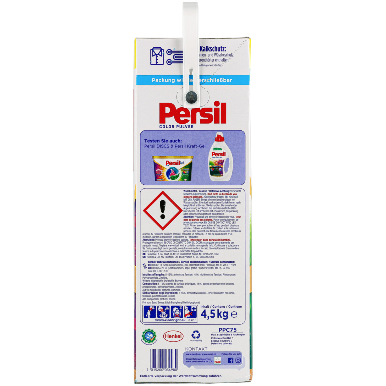 Persil Pulver Color 75 Waschgänge