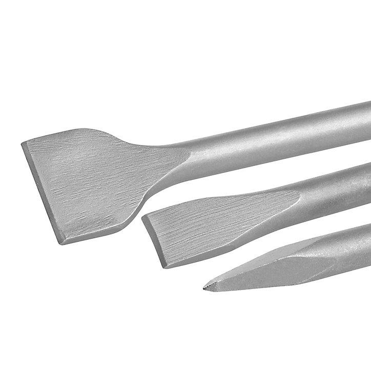 Burins SDS+ (peigne, plat 20 mm et plat 40 mm) DeWalt Extreme, 3 pièces