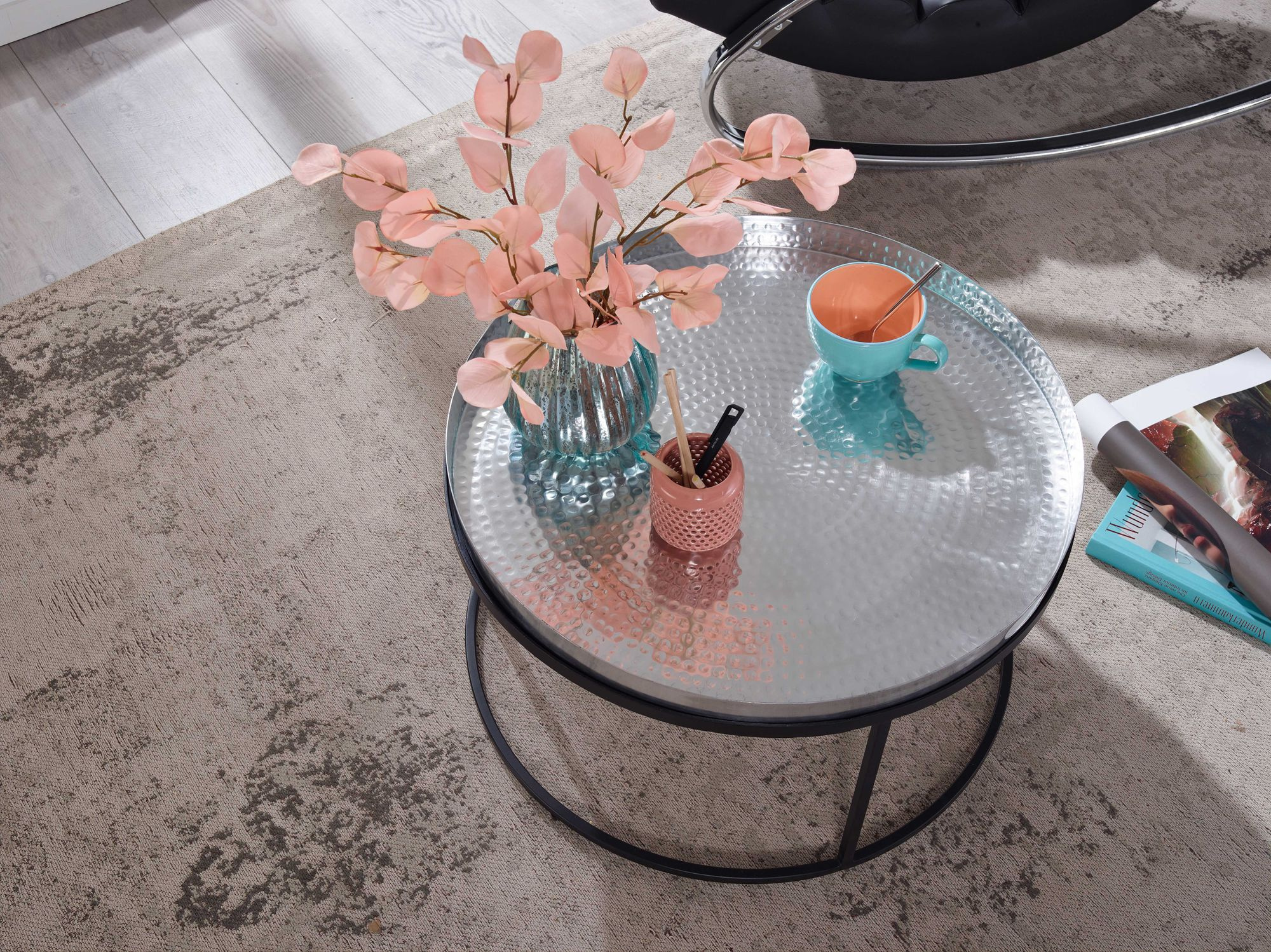 Couchtisch silber