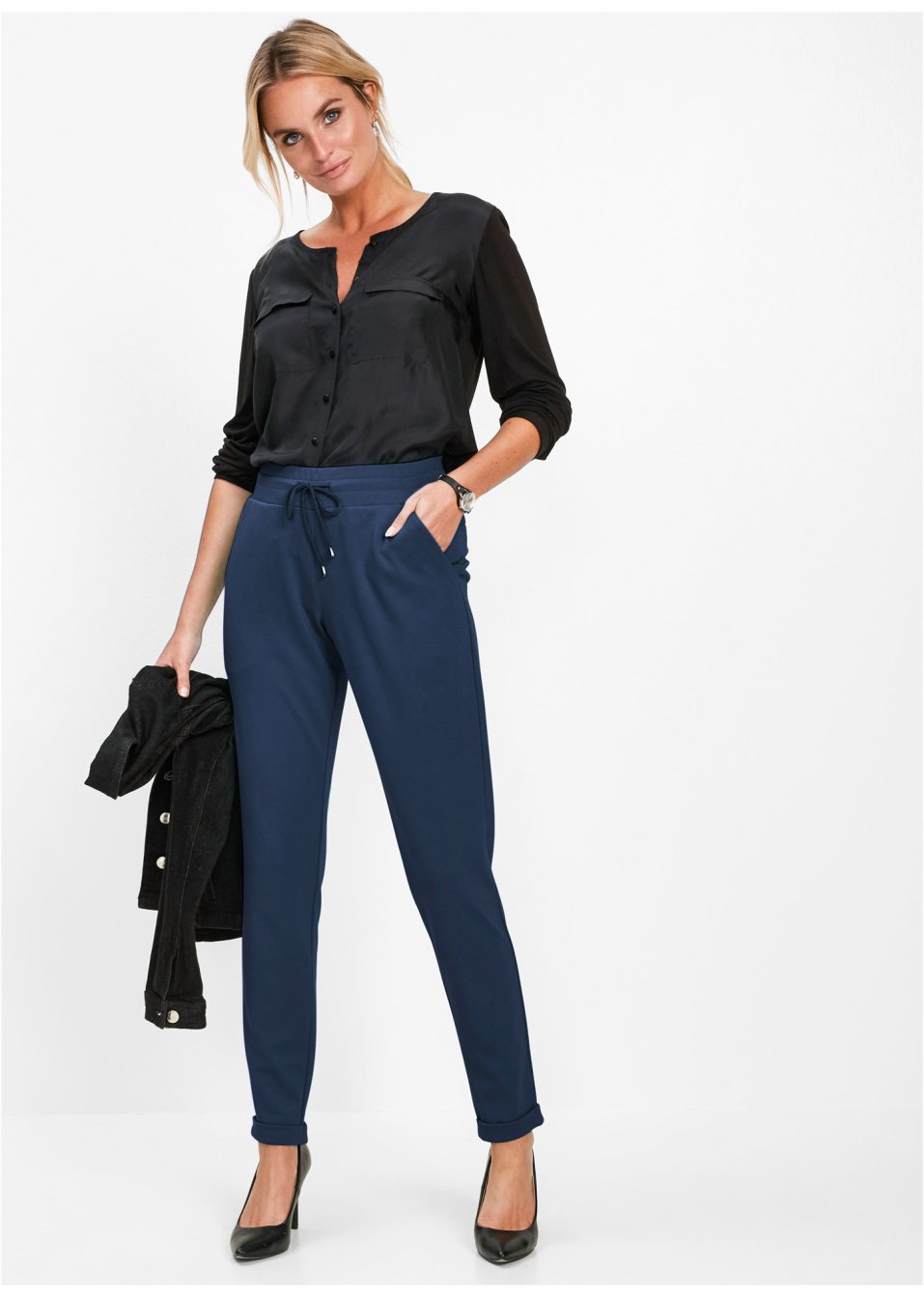 Pantalon à enfiler avec taille élastique
