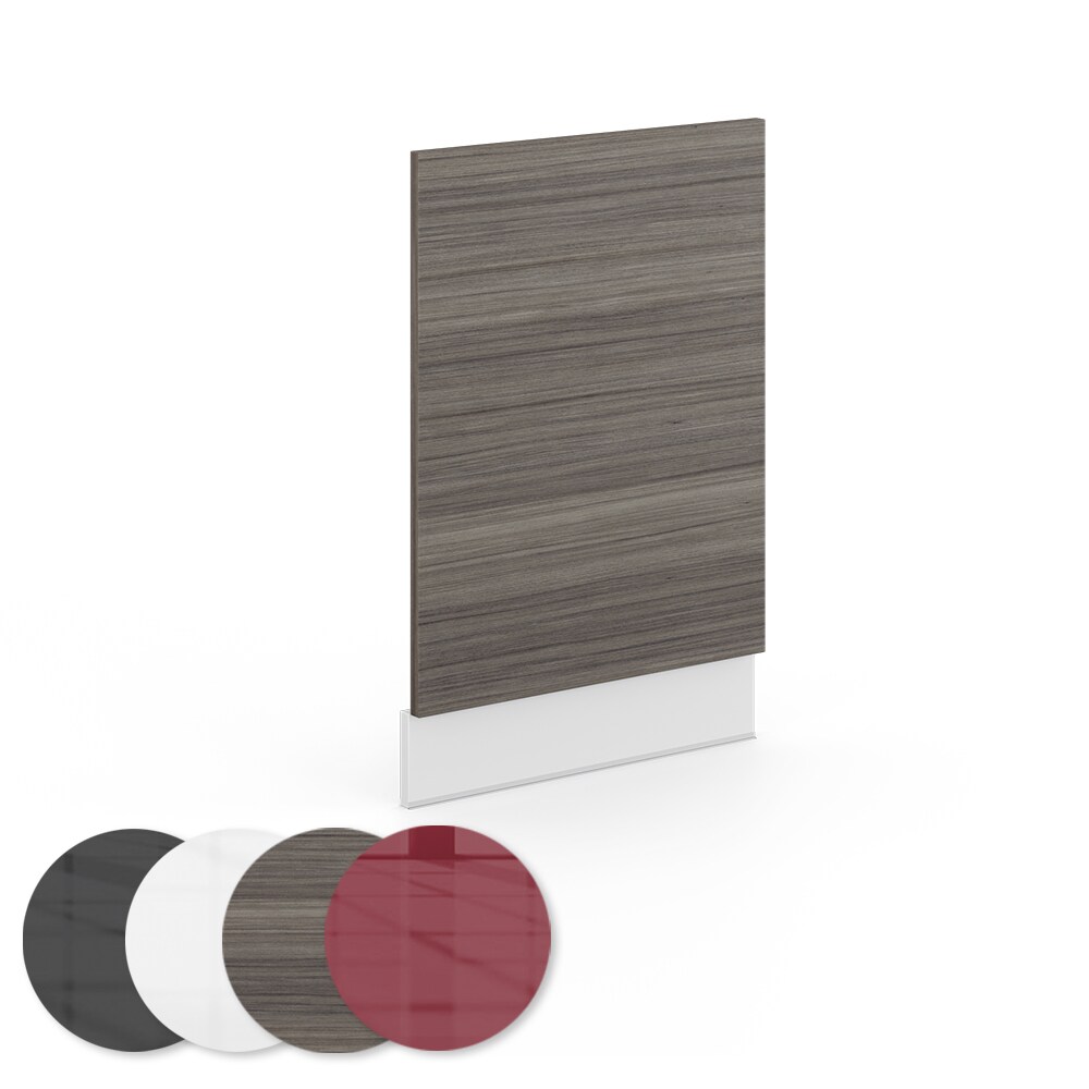 VICCO Geschirrspülerfront 45 cm Edelgrau Küchenschrank Blende Küchenzeile Fame-Line