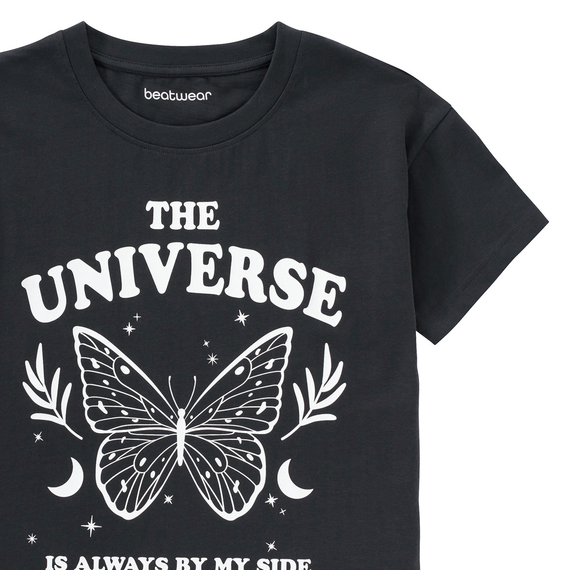 Beatwear Mädchen T-Shirt mit Print dunkelgrau