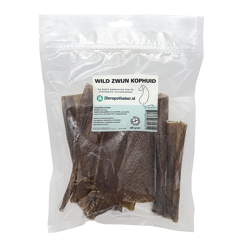Dierapotheker Wild Zwijn Kophuid Hond 200 gram | 20038