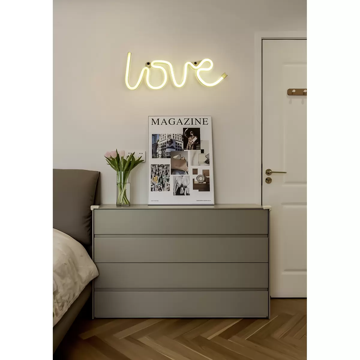 LED-Dekoleuchte Aicha weiss