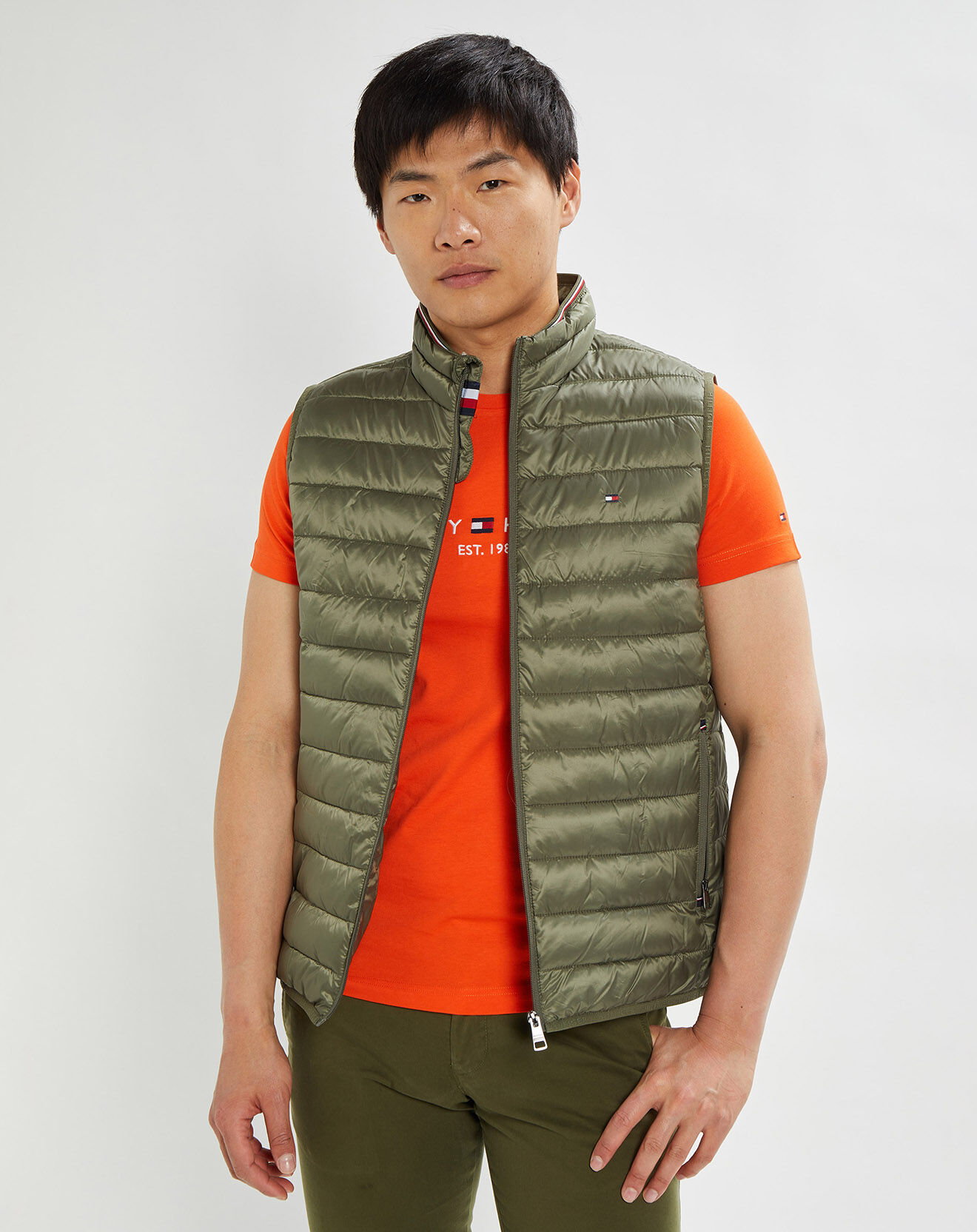 Tommy Hilfiger Veste sans manches Packable Recycled kaki