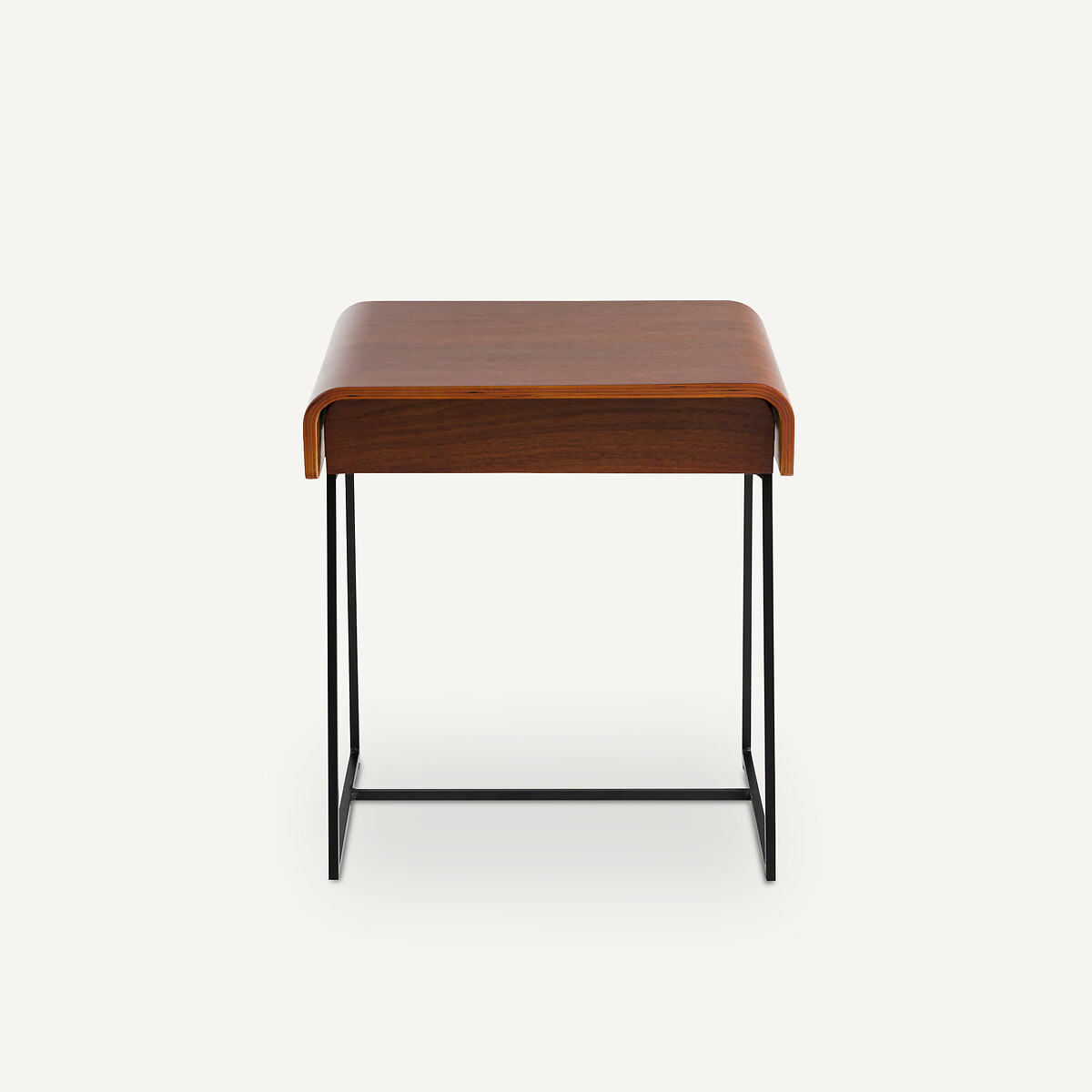 AM.PM<br>Mesa de cabeceira em folheado de nogueira, design Bardi E. Gallina