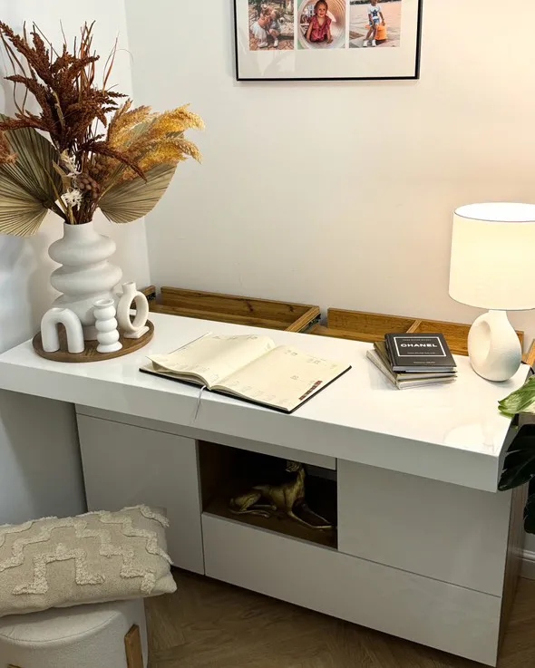 Bureau Dressoir met 2 deuren GORAN Wit
