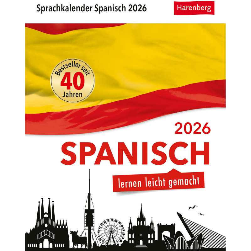 Harenberg Abreisskalender 2026 Spanisch, 1 Tag / Seite