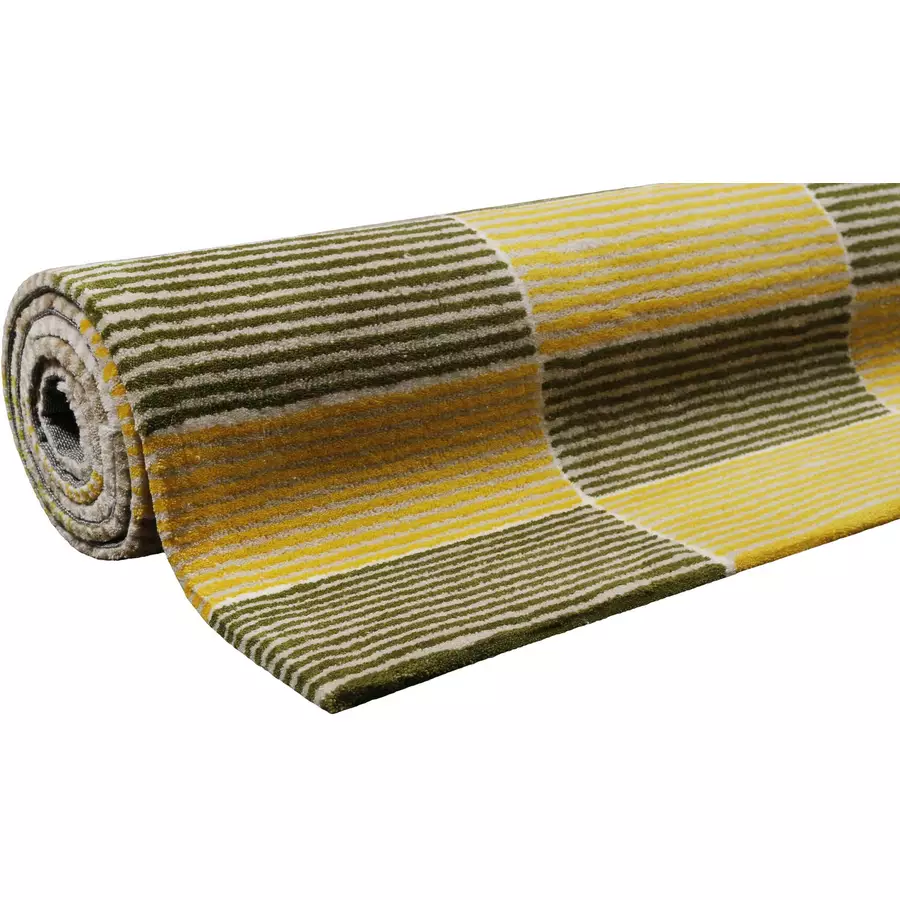 Esprit Kurzflorteppich Fida gelb grün beige