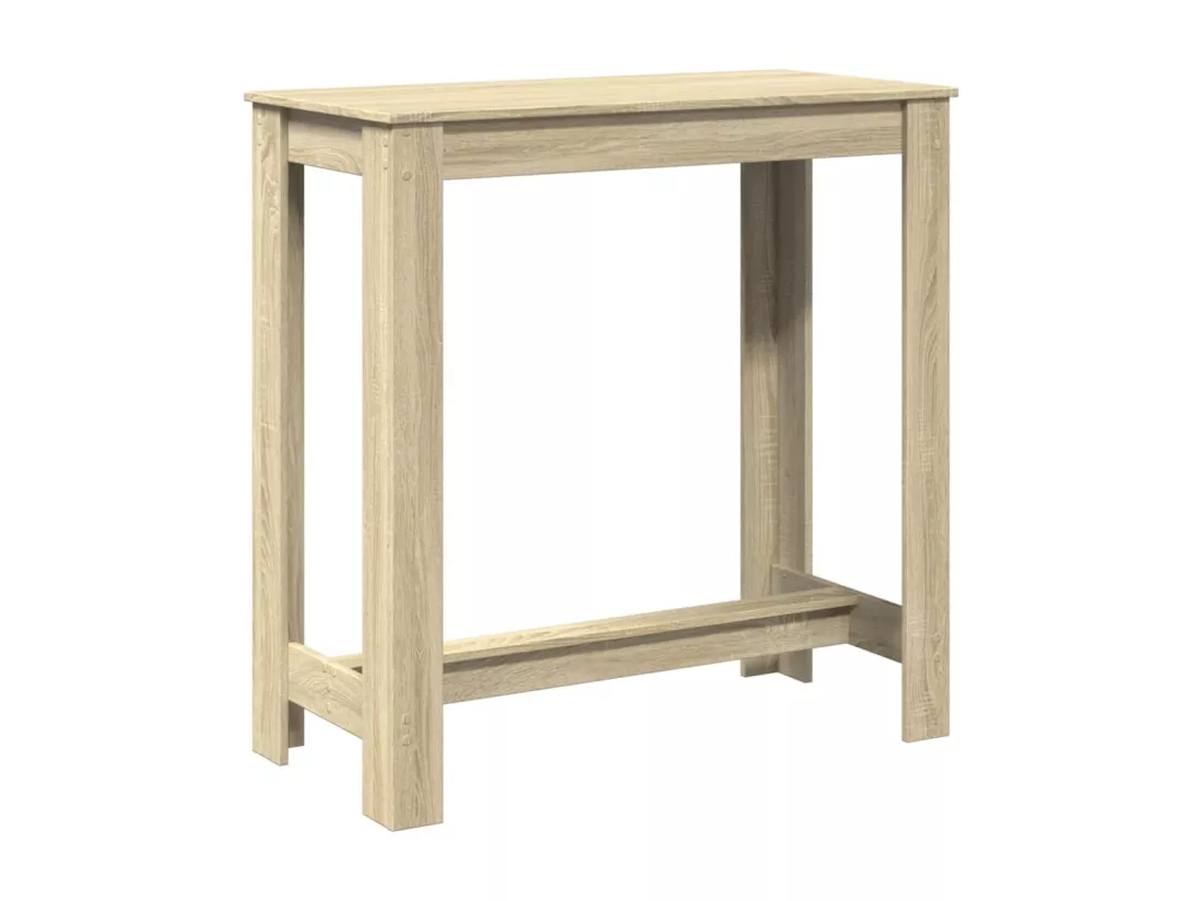Table de bar chêne sonoma 102x50x103,5 cm bois d'ingénierie