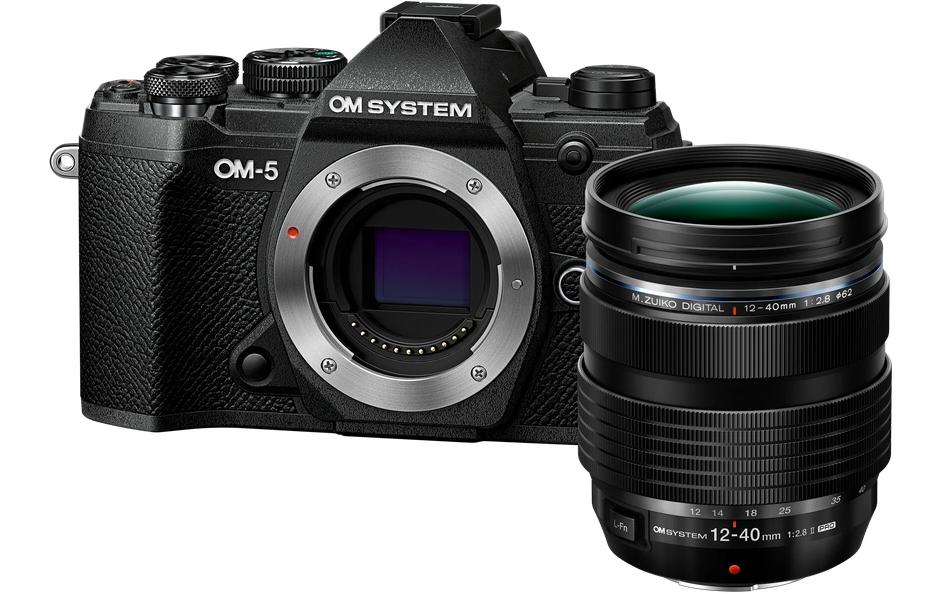 Fotokamera OM-5 Black Kit M.Zuiko 12-40 mm Pro II<br>Spiegellose OM SYSTEM Kamera inklusive Objektiv