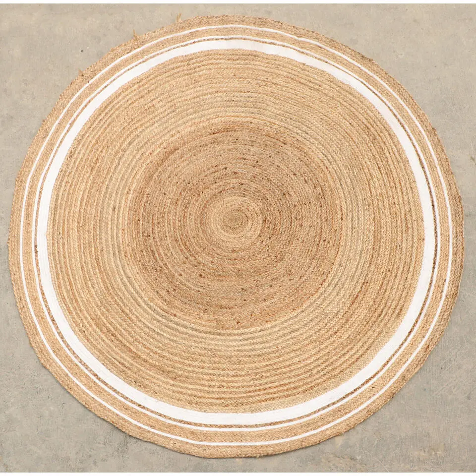 Dutch Lifestyle - Jute - Vloerkleed - 150x150 cm - Beige
