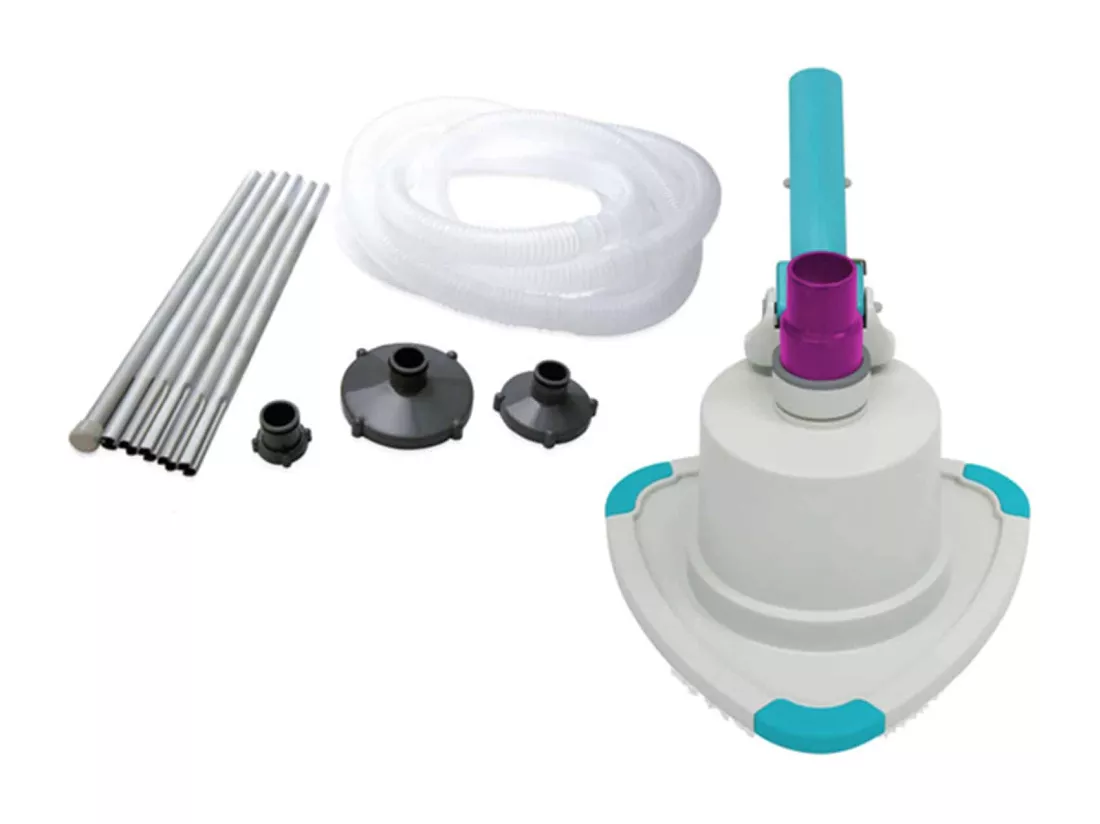 Aspirateur Piscine Nettoyage Manuel Kokido V-Trap Manche Télescopique 240 cm Tuyau 600 cm