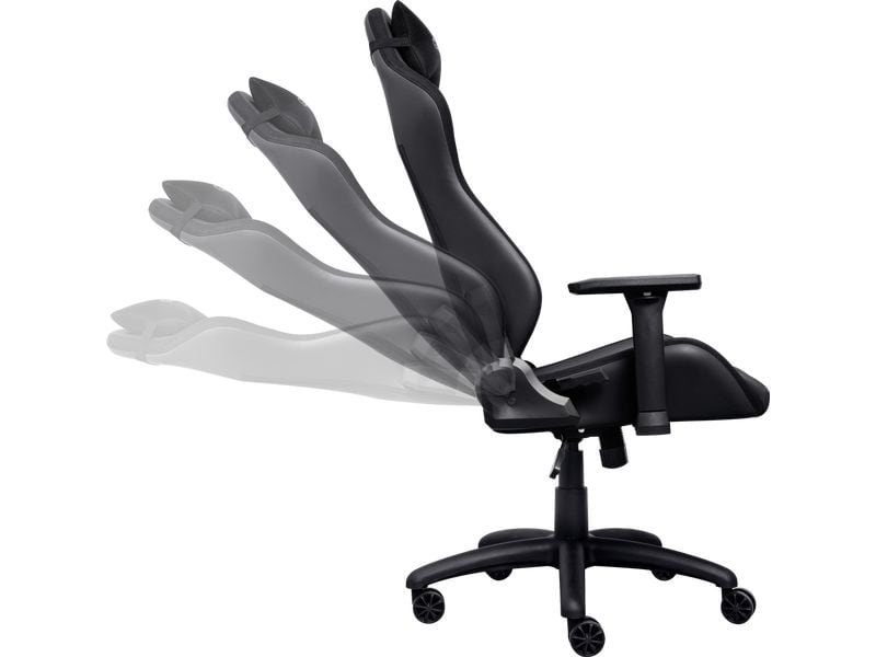 Trust Gaming-Stuhl GXT 714 RUYA Schwarz Komfortabler, vollständig einstellbarer Gaming-Stuhl, hergestellt aus recycelten Materialien