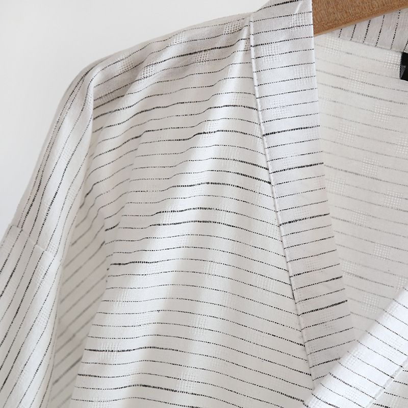 Somnus - Jacquard kimono badjas met 3/4 mouwen
