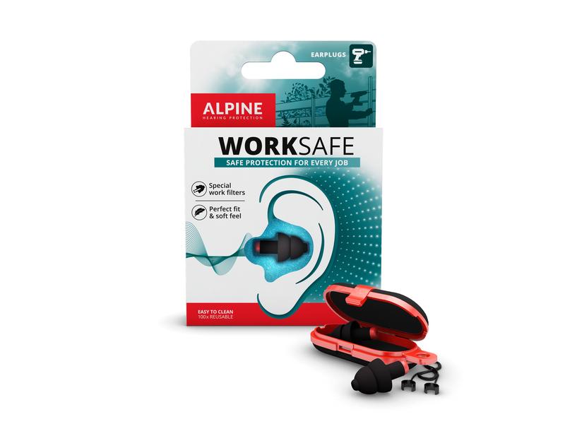 Alpine Work Safe Gehörstöpsel 1 Paar Silikonfreier Gehörschutz