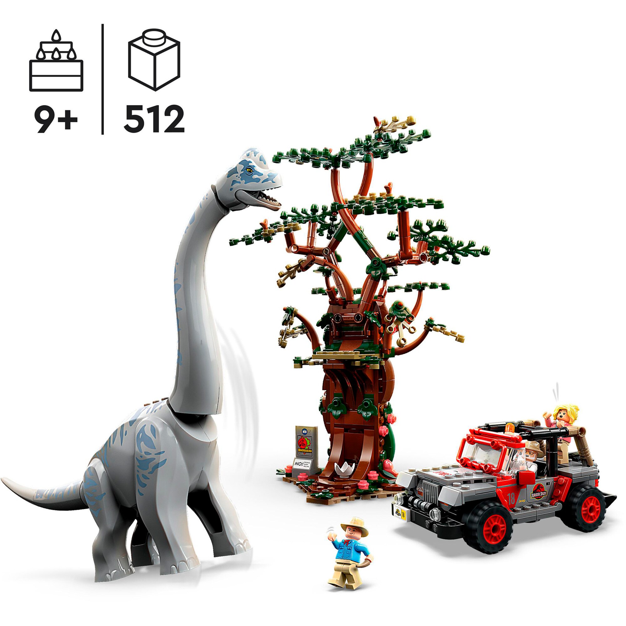 LEGO Konstruktionsspielzeug Jurassic World Entdeckung des Brachiosaurus