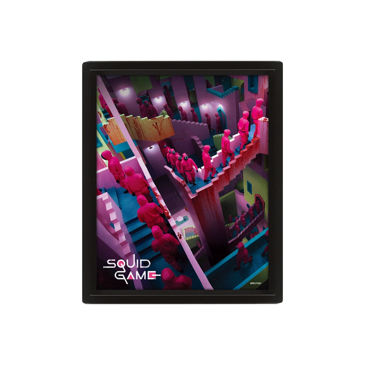 Squid game (Crazy stairs) 3D lentikulær plakat