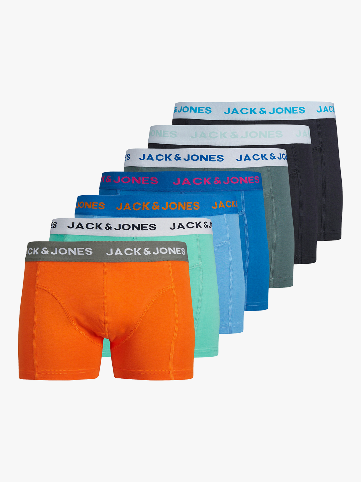 Carl Solid Trunks 7 Pack