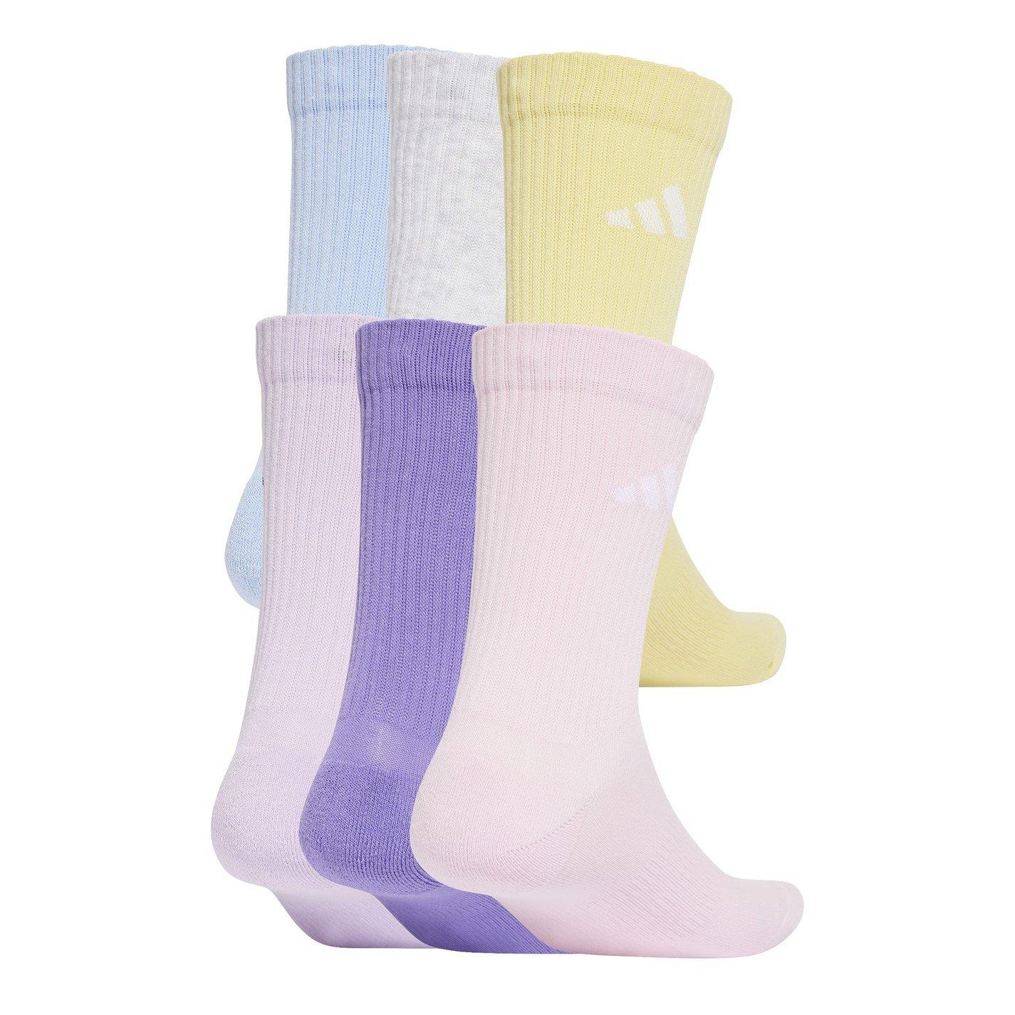 adidas 6 Pack Logo Crew Socks Adults