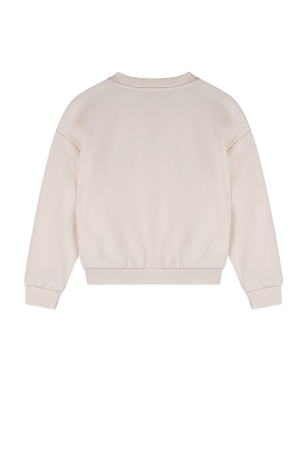 NONO sweater Konono met tekst en 3D applicatie ivoor