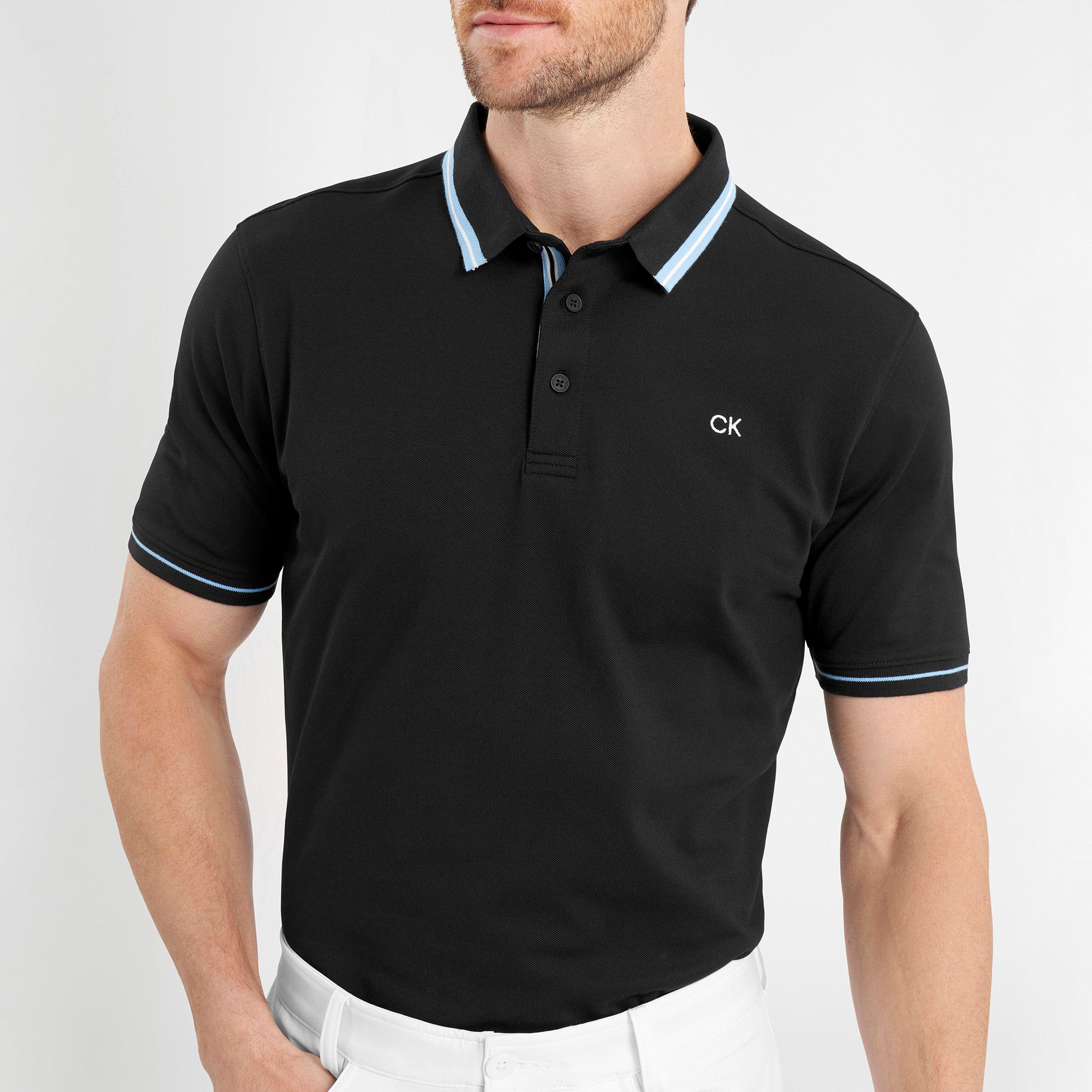 Calvin Klein Golf CKG Monogram Pique Polo Shirt Mens