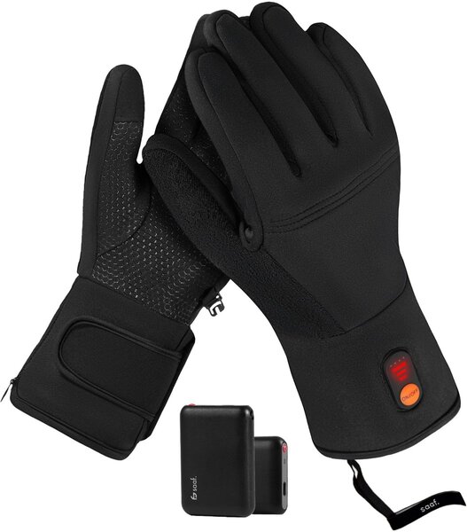 Gants Chauffants Noirs Saaf Light