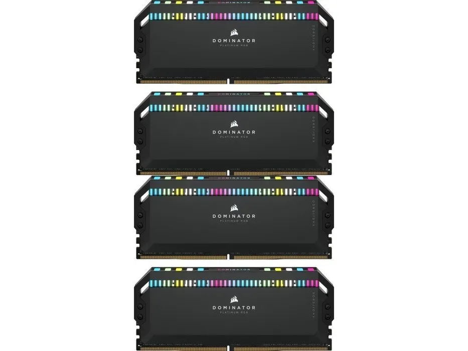 CORSAIR Dominator Platinum RGB - DDR5 - sæt - 64 GB: 4 x 16 GB - DIMM 288-PIN - 6400 MHz / PC5-51200 - CL32 - 1.40 V - sort