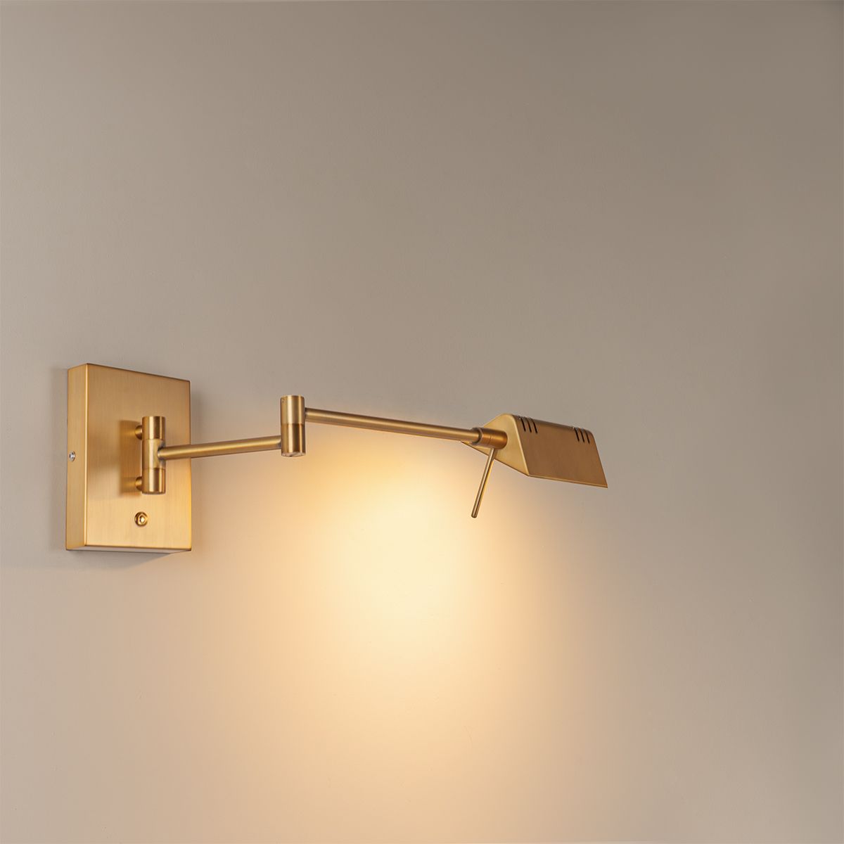 Design wandlamp brons incl. LED dimbaar - Notia