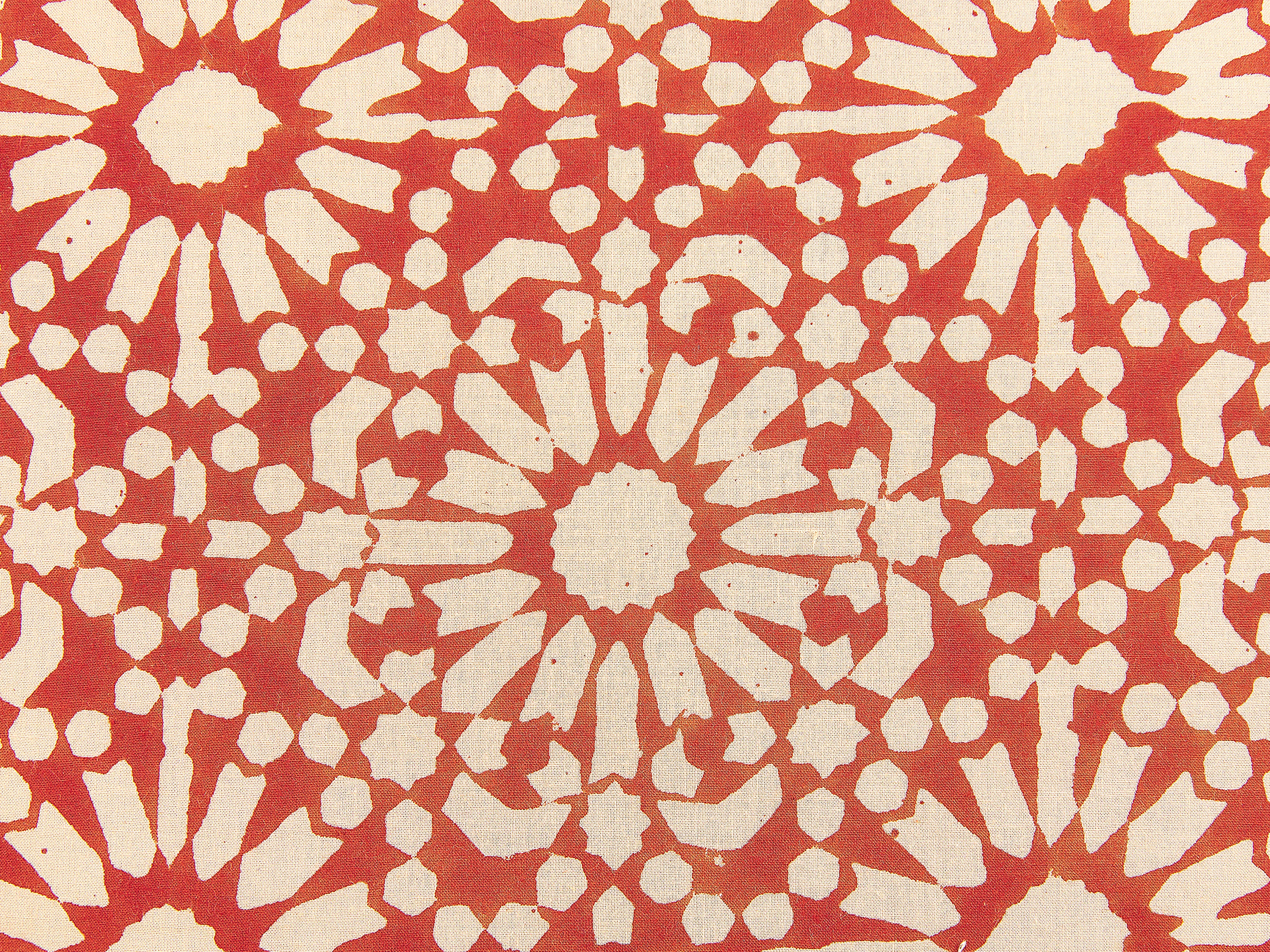 Sierkussen CEIBA Katoen 45 x 45 cm Rood geometrisch patroon
