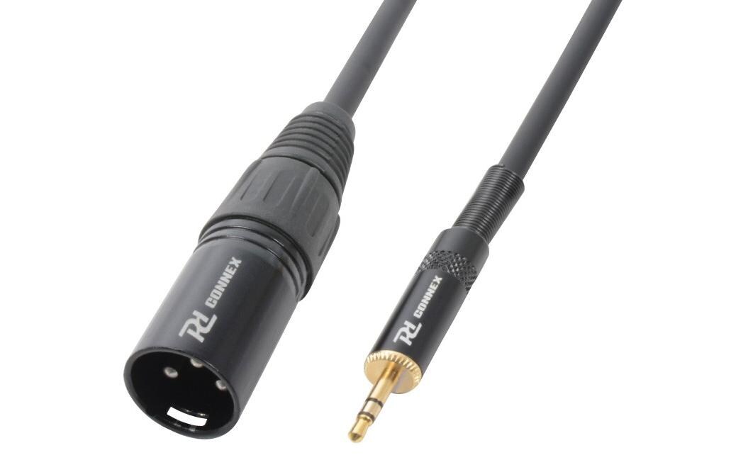 CX47-1 Klinke 3.5 mm, male - XLR 3 Pole, male 0.5 mAudiokabel 3.5 Klinkenstecker-XLRm
