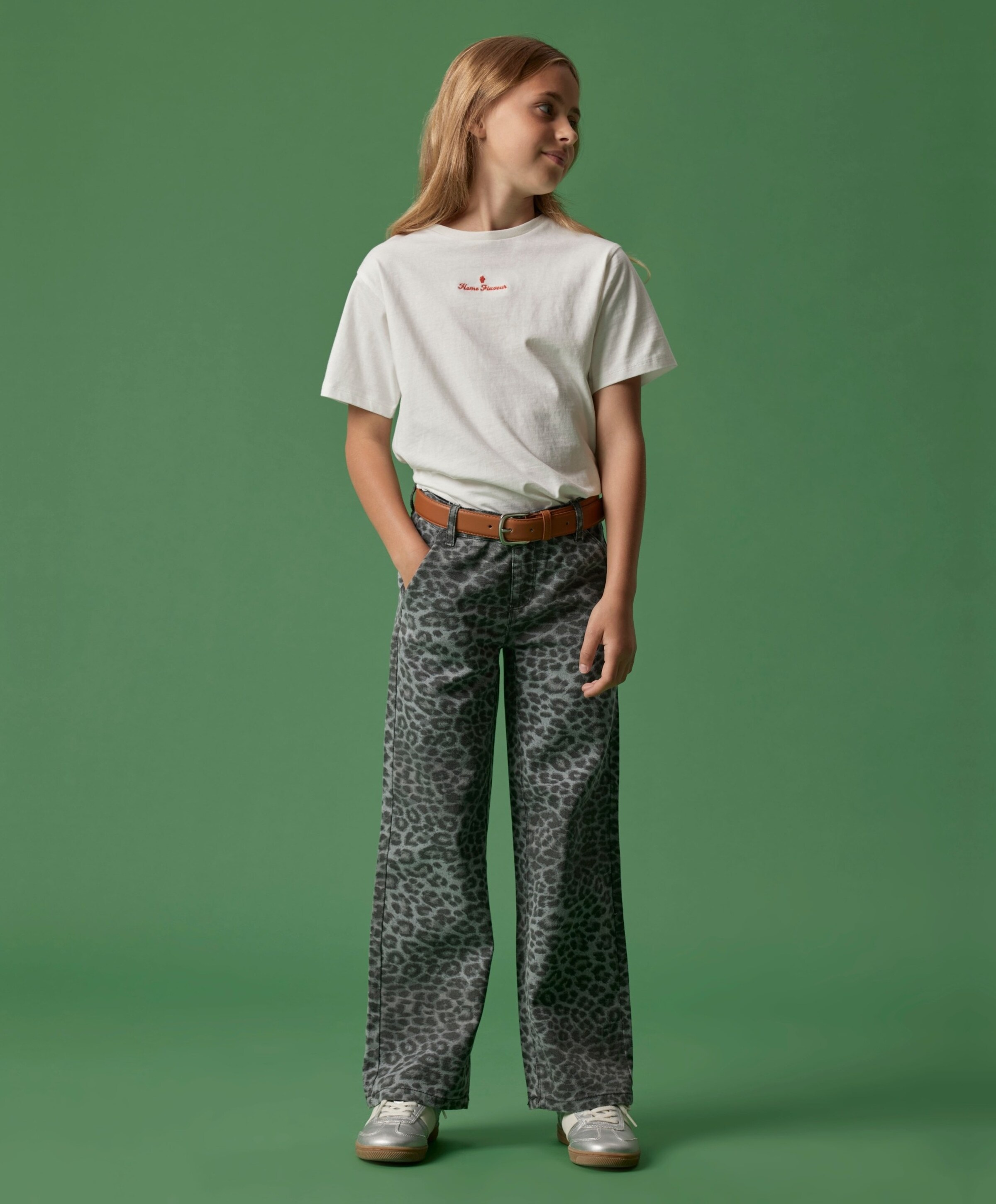 Name it NKFROSE WIDE TWI PANTS 4444-TD O meisjes jeans grijs