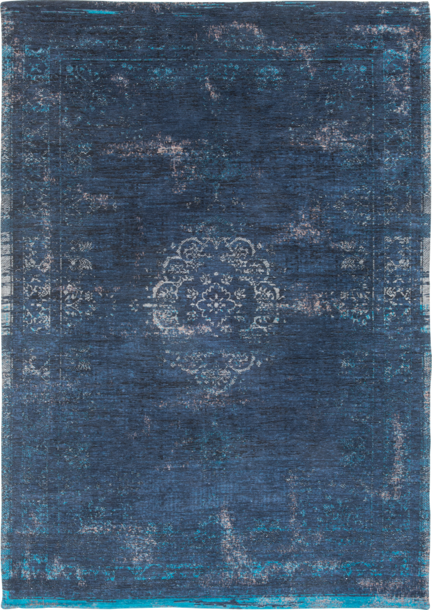 Ecorugs vloerkleed Medallion blauw 80x150 cm