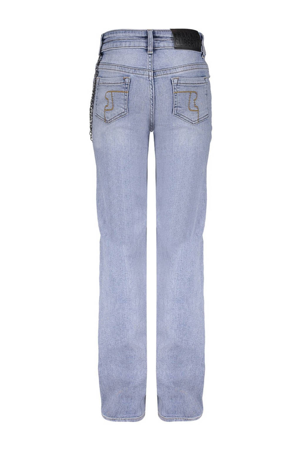 Frankie&Liberty high waist straight leg jeans light blue denim