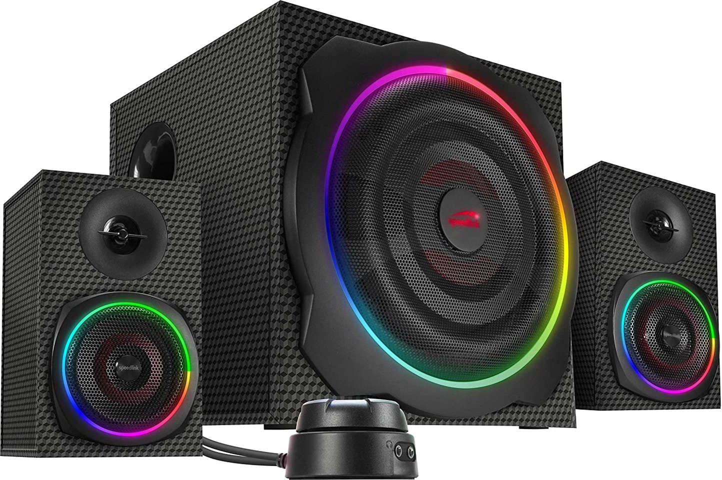 Speedlink - GRAVITY CARBON RGB 2.1 højttalersystem