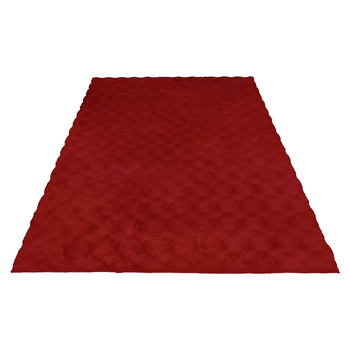 Hochflorteppich Diamond Cut Rot