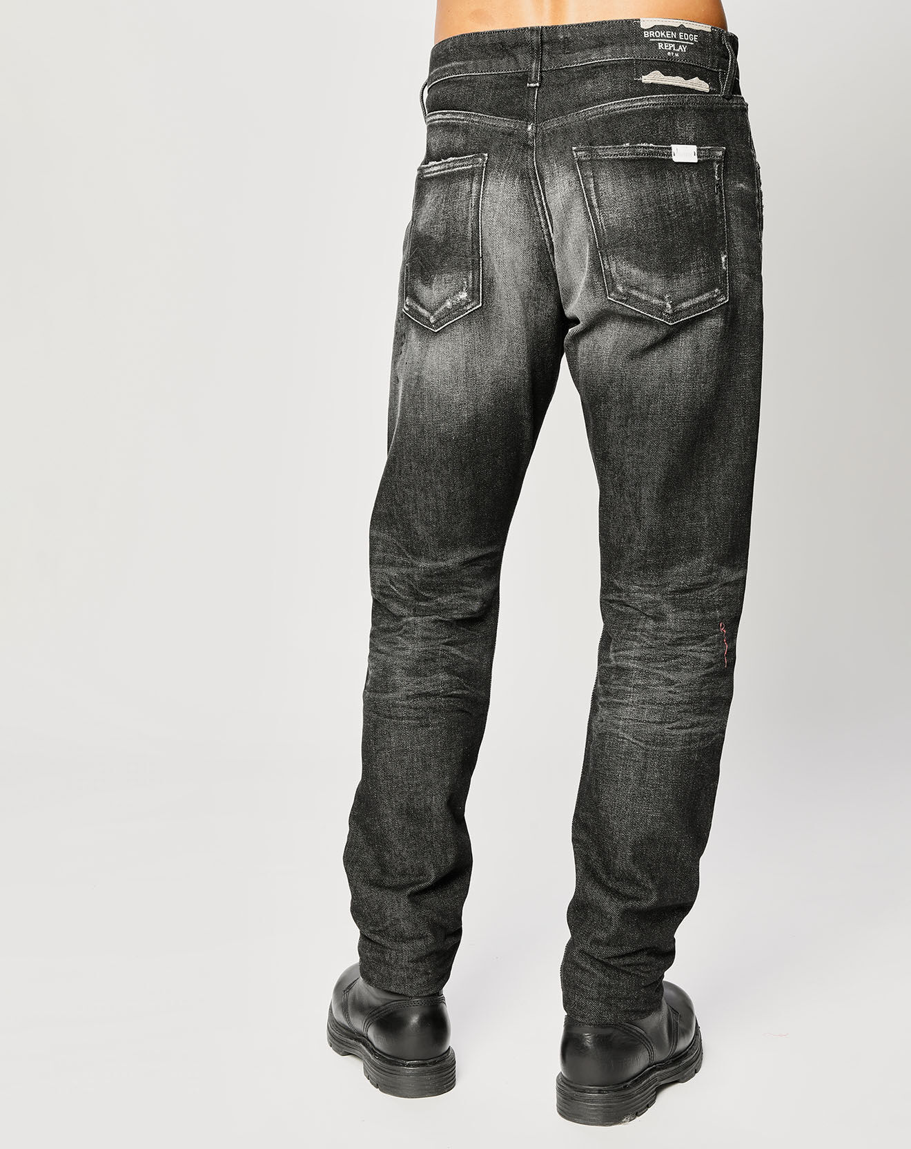 Replay Jean Tapered Tinmar noir délavé